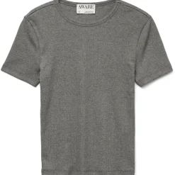 VERO MODA DAME T-SHIRT AWIRWINA - Medium grey melange