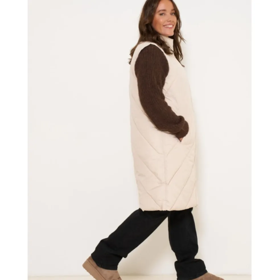 Vero Moda dame vest VMMILLAS - Oatmeal