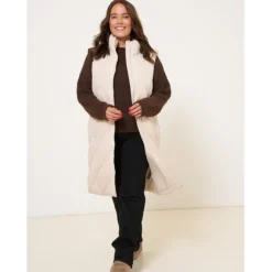 Vero Moda dame vest VMMILLAS - Oatmeal