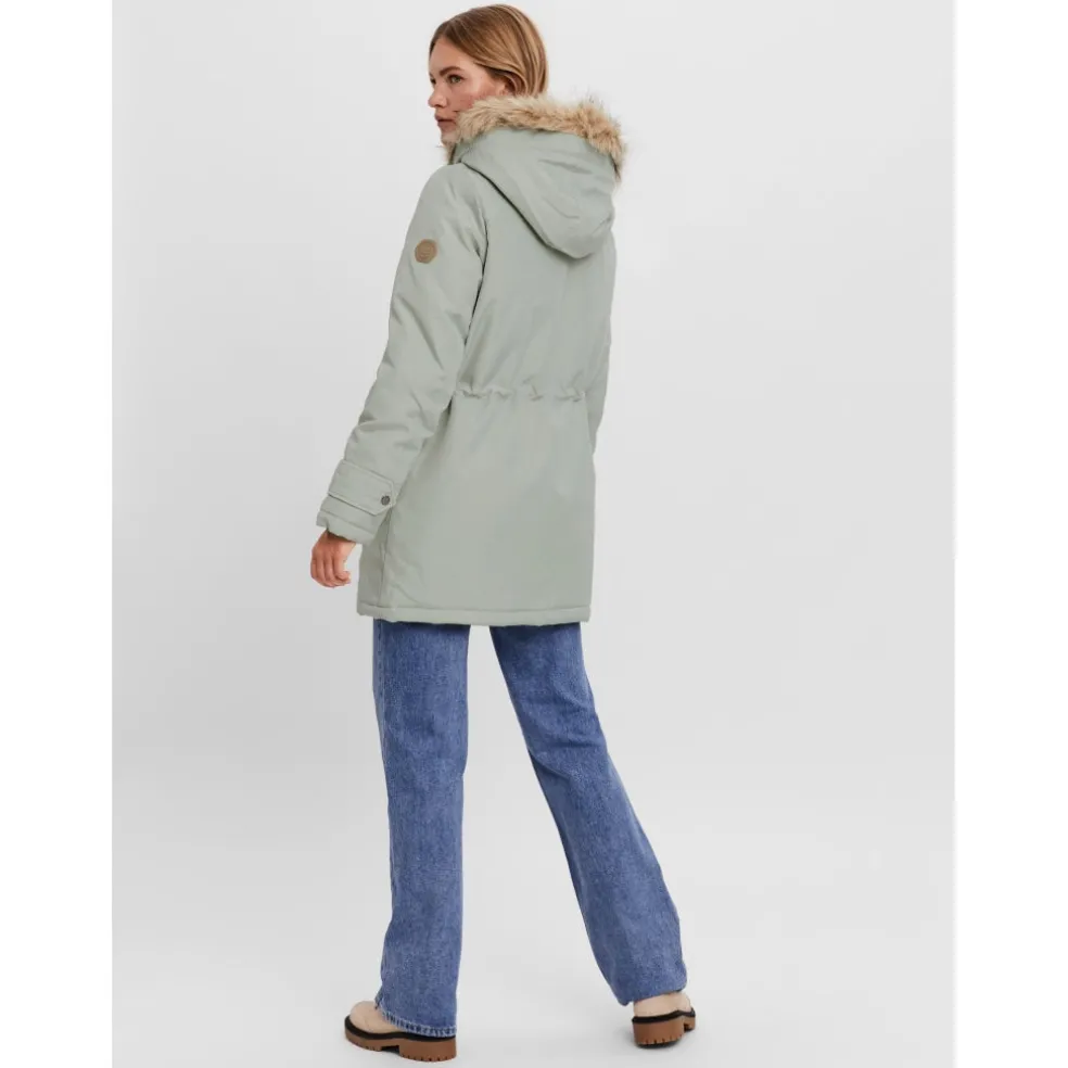 Vero Moda dame vinterjakke VMEXCURSIONEXPEDITION - Mineral Gray