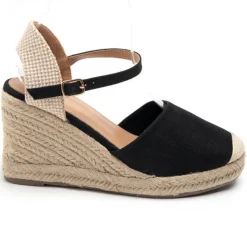 Vicca Dame plateau sandal 5982 - Black