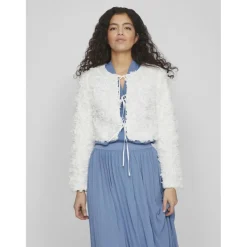 VILA dame bluse VIFLORELLA - Cloud Dancer