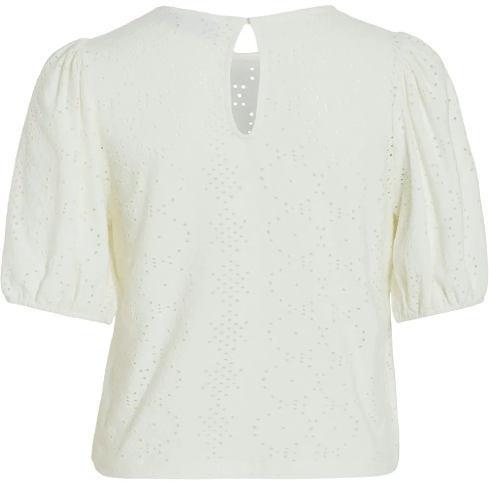 VILA dame bluse VIKALLY - Optical Snow