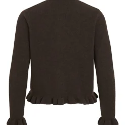 VILA Dame Cardigan VIJacia - Coffee Bean Melange