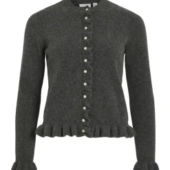 VILA Dame Cardigan VIJacia - Medium grey melange