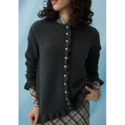 VILA Dame Cardigan VIJacia - Medium grey melange