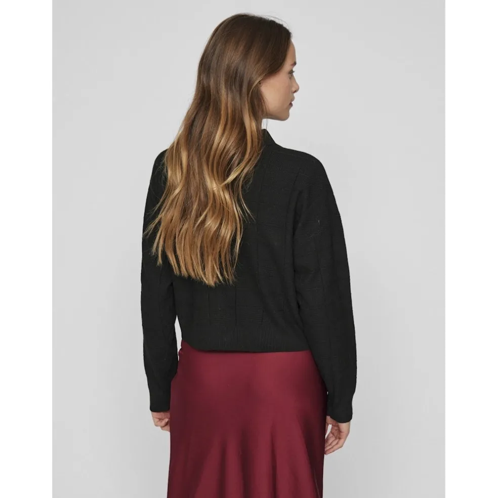 VILA dame cardigan VIJULISA - Black Beauty