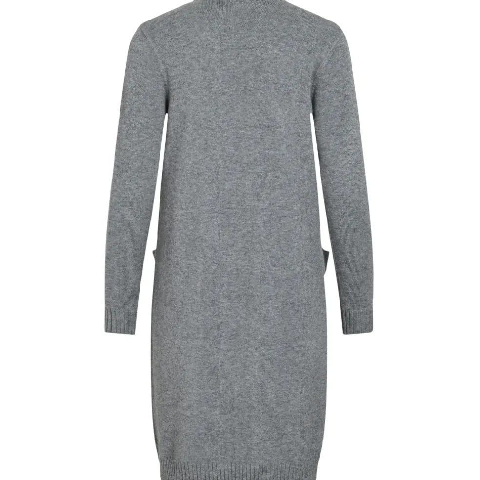 VILA dame cardigan VIRIL - Medium grey melange