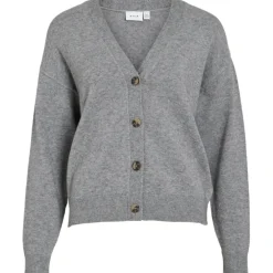 VILA DAME CARDIGAN VIRIL - Medium grey melange