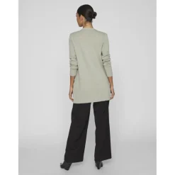 VILA dame cardigan VIRIL - Oil Green MELANGE