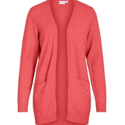 VILA dame cardigan VIRIL - Dubarry DARK MELANGE