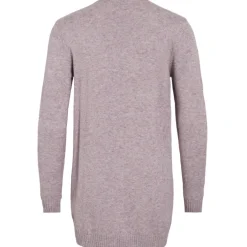 VILA dame cardigan VIRIL - Toadstool Light Melange