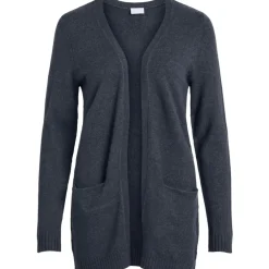 VILA dame cardigan VIRIL - Total eclipse melange