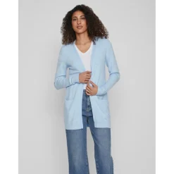 VILA dame cardigan VIRIL - Kentucky Blue MELANGE