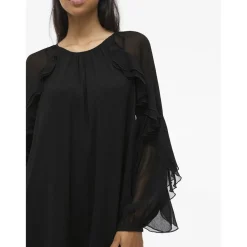 Vila dame kjole VIBINNA - Black Beauty