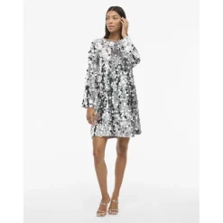 VILA Dame Kjole VICHAYA - Silver