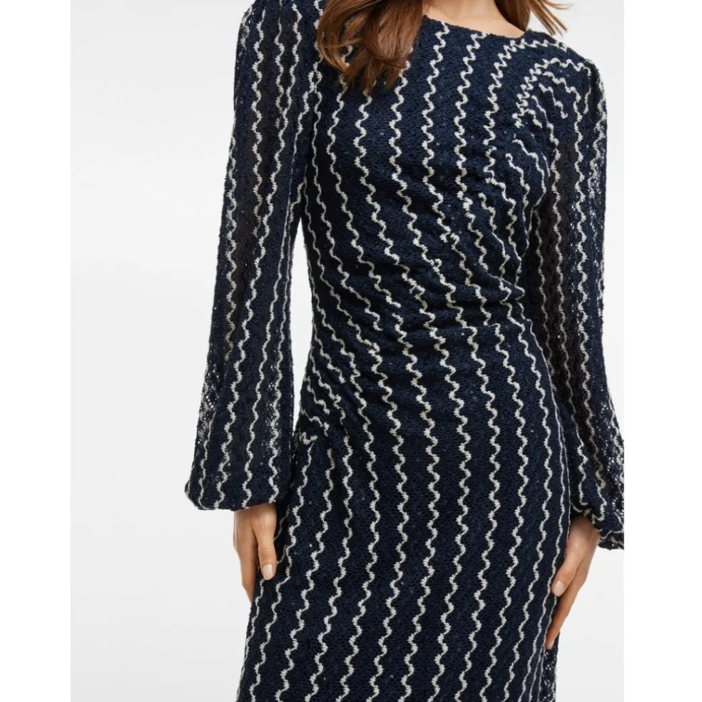 VILA dame kjole VIELLEN - Navy Blazer Birch