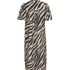 VILA dame kjole VIJONA - Birch BLACK GRAPHIC