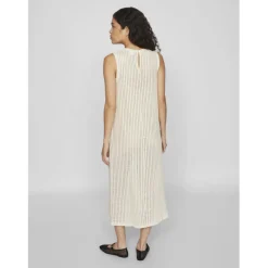 VILA dame kjole VIKALVIN - Birch
