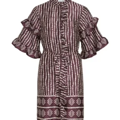 VILA dame kjole VIKAVAS - Fig Birch