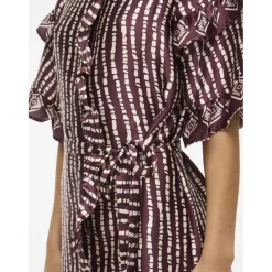 VILA dame kjole VIKAVAS - Fig Birch