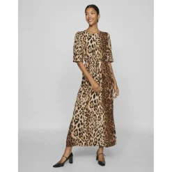 VILA dame kjole VILEA - Black Leo