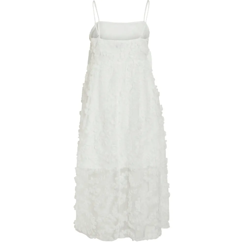 VILA dame kjole VILEONORA - Cloud Dancer