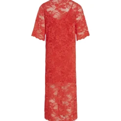 VILA dame kjole VILORNA - Poppy Red