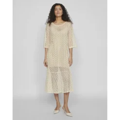 VILA dame kjole VIMALUNA - Birch