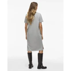 VILA dame kjole VINORA - Light Grey Melange