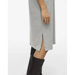 VILA dame kjole VINORA - Light Grey Melange