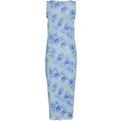 VILA dame kjole VIRIKKE - Kentucky Blue BLUE ROSE