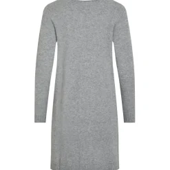 VILA dame kjole VIRIL - Medium grey melange