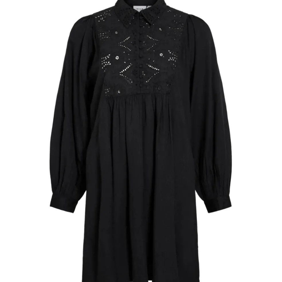 VILA DAME KJOLE VITYRA - Black Beauty