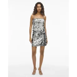 Vila dame nederdel VICHAYA - Silver