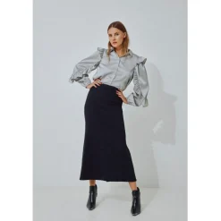 VILA dame nederdel VIDIANA - Black