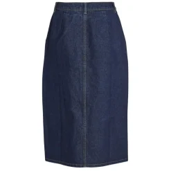 Vila dame nederdel VIKIRA - Dark Blue Denim