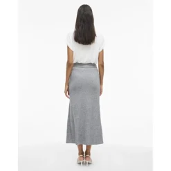 Vila dame nederdel VIRIL - Medium grey melange