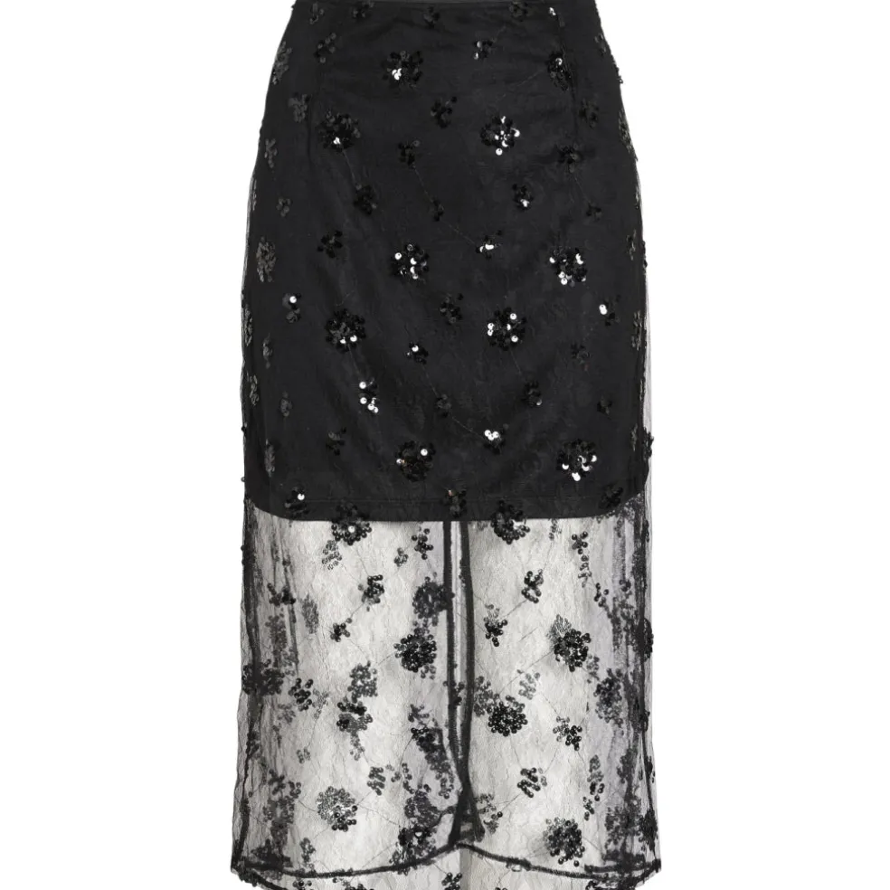 VILA Dame Nederdel VIViada - Black Beauty