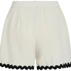 VILA DAME SHORTS VIMANDA - Birch Black Beauty