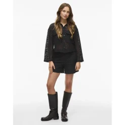 VILA dame shorts VIMERINDA - Black Beauty