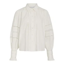 VILA dame skjorte VICORLINA - Cloud Dancer