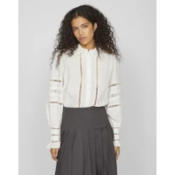 VILA dame skjorte VICORLINA - Cloud Dancer