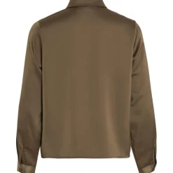 Vila dame skjorte VIJETRA - Dusty Olive