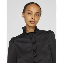VILA dame skjorte VILUTTO - Black Beauty