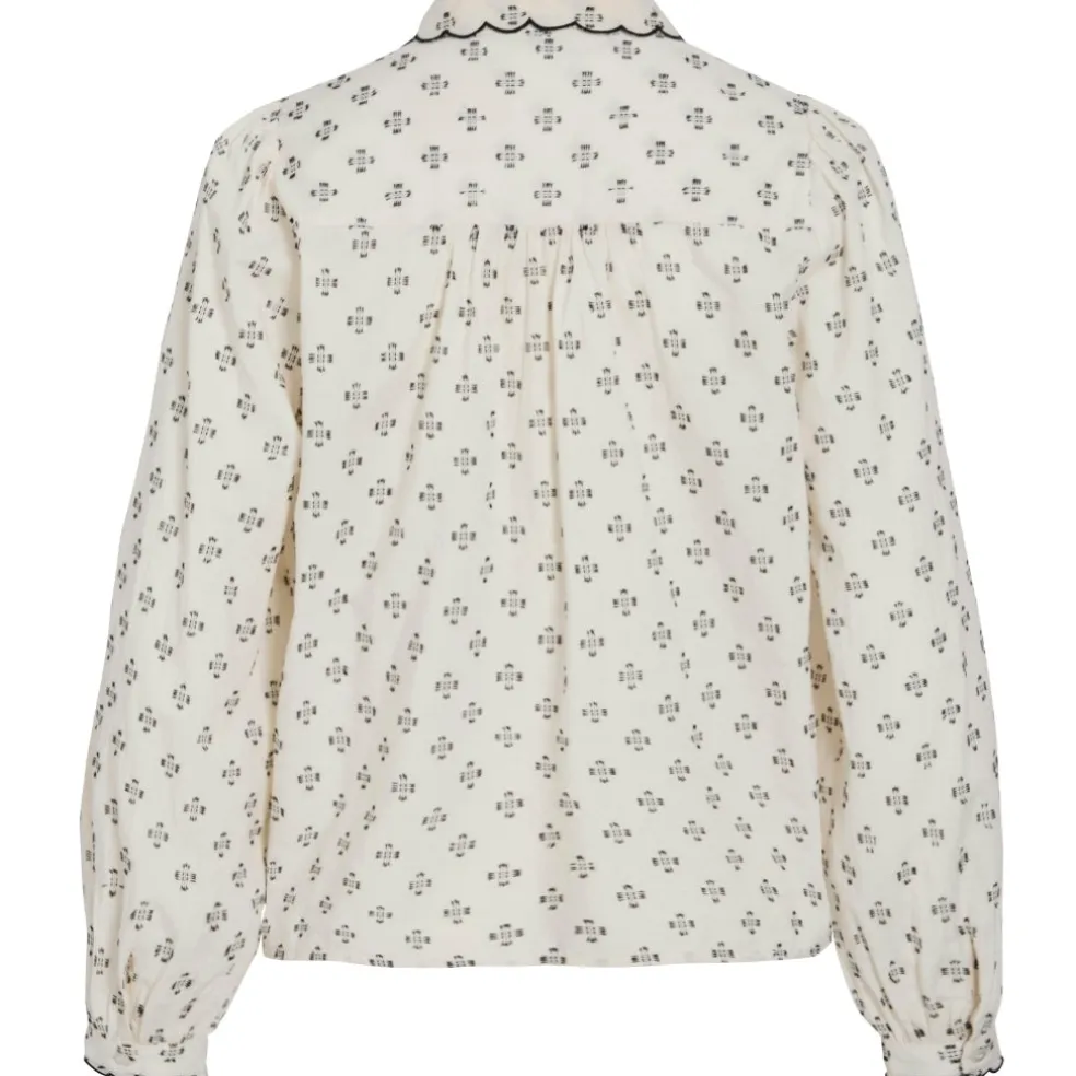 VILA dame skjorte VISTEFFIE - Birch