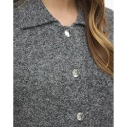 Vila dame strik kjole VILAURI - Medium grey melange