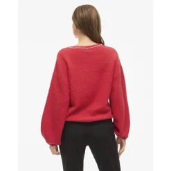 Vila dame strik trøje VISTELLA - Hibiscus