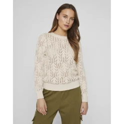 VILA dame strik VICOTTI - Birch