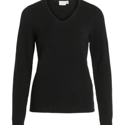 VILA dame strik VIRIL - Black